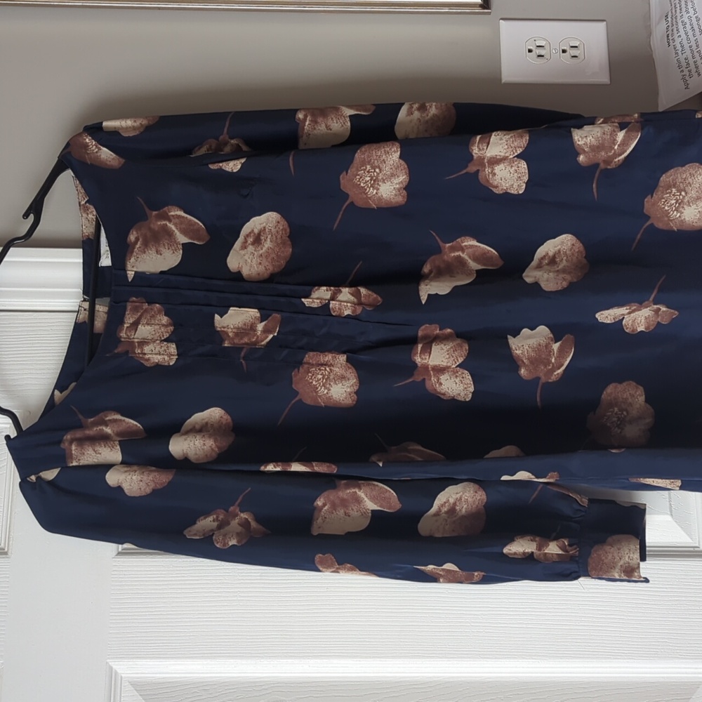 Blu Pepper Navy Floral Skirt